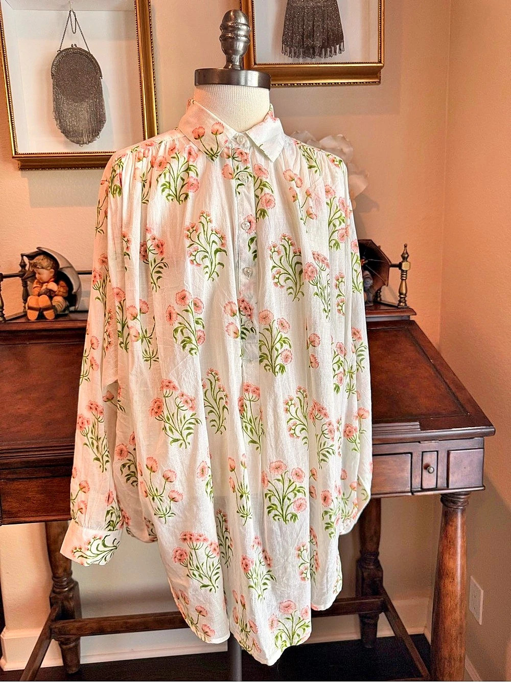 Floral Cotton Button Down